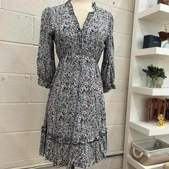 3/4 Sleeve Floral dress - Picture 12 of 12